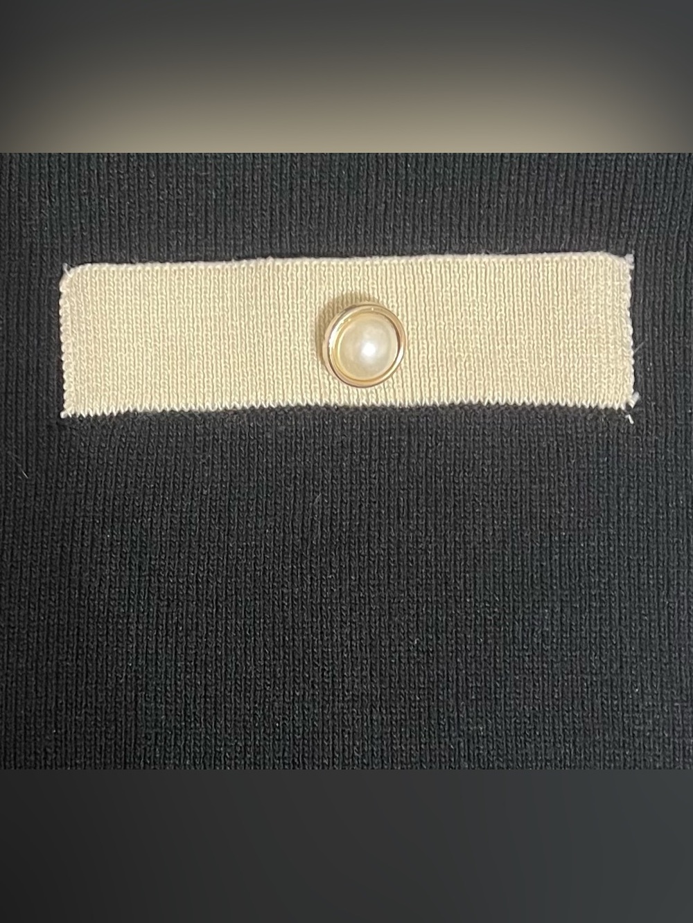 Cider Black & Cream Polo Knit Mini Dress Size XL - Picture 2 of 7